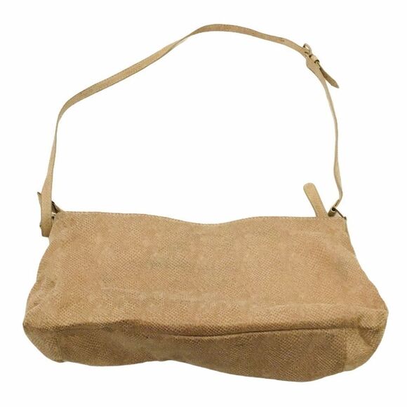 Snakeskin Printed Tan Small Shoulder Bag Purse - Picture 2 of 6